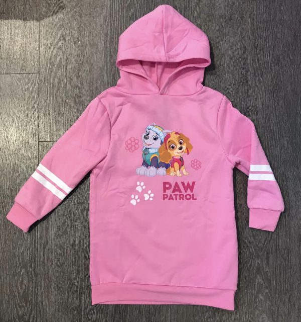 Felpa lunga Paw patrol rosa