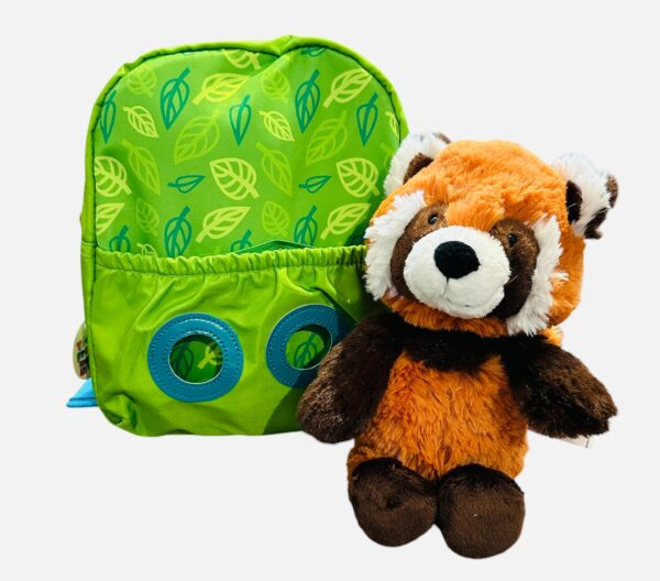 Zainetto Nici verde con Panda rosso